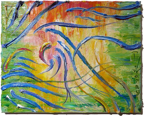 Original landscape oil - original,