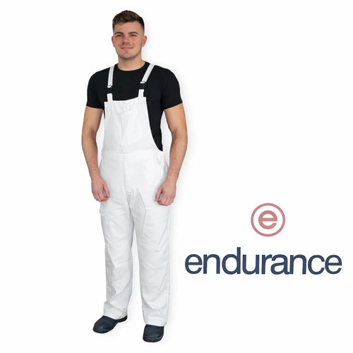 Endurance white polycotton bib - endurance,