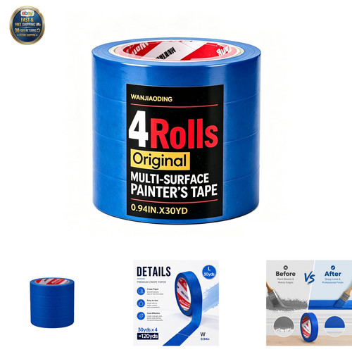 Masking tape blue rolls 94 - tape, 4