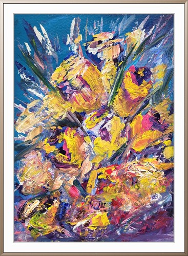 Original floral abstract - original,