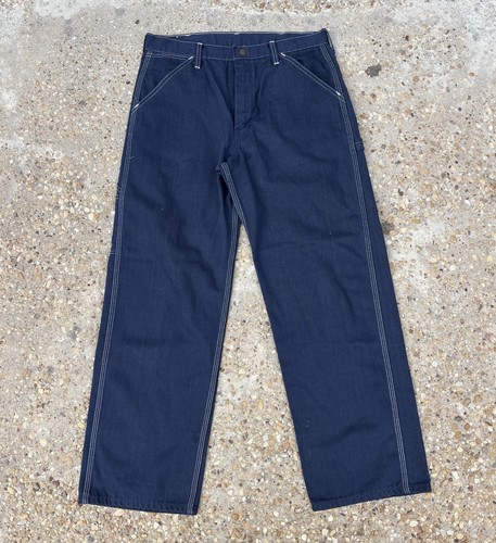 Vtg 60s 70s denim carpenter - denim,