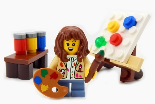 New lego art - student, minifig